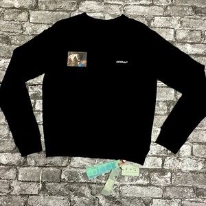 Off White Caravaggio Angel Slim crew size small Black fall 2021